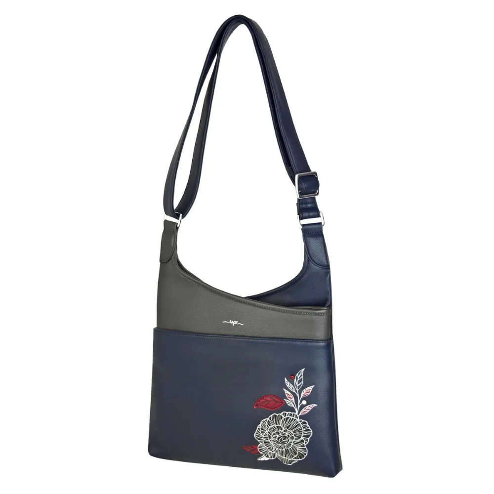 Espe Begonia Blue Messenger Bag (Women's)