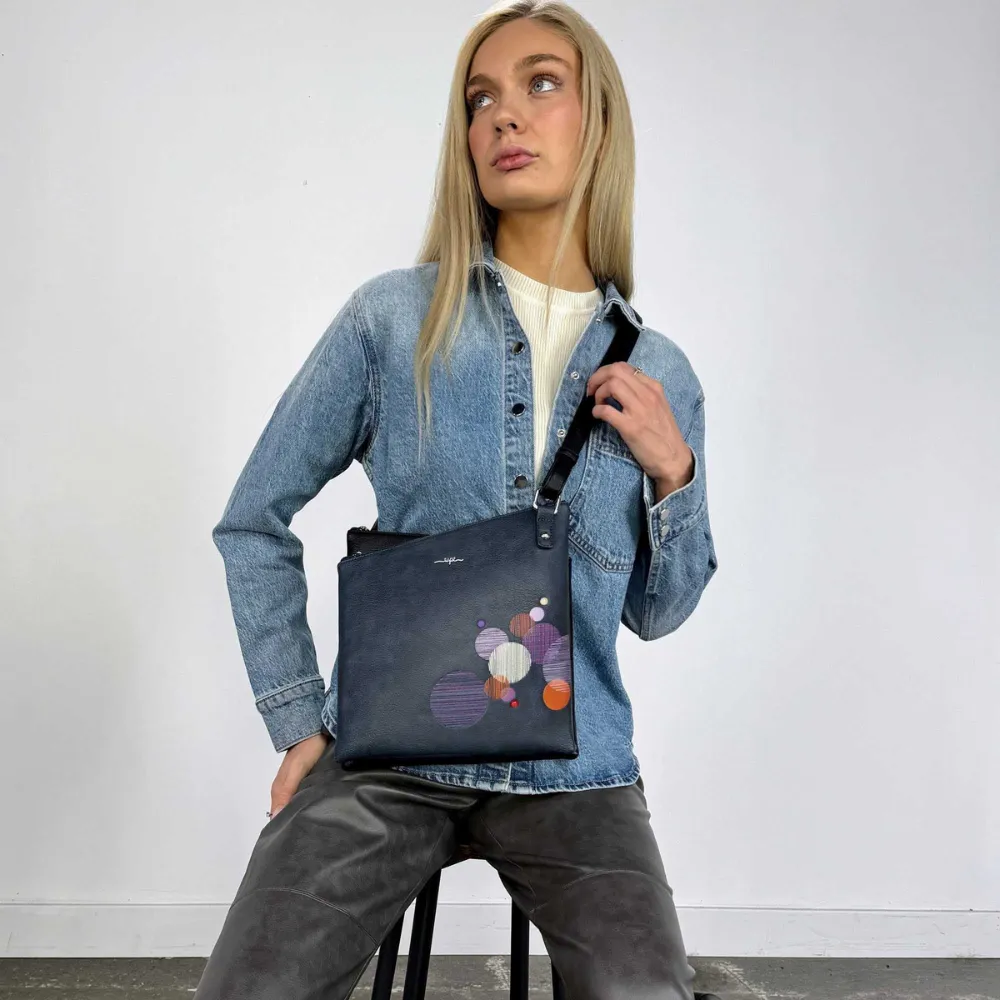 Espe Cosmos Blue Messenger Bag (Women's)