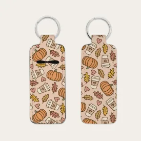 Fall Pumpkins Lip Balm Holder Or Wristlet