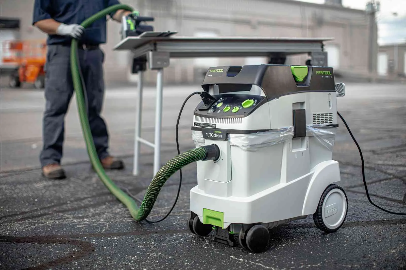 Festool Planex 2.0 Drywall Sander LHS 225 EQI-Plus and Dust Extractor with Autoclean CT 48 E AC Combo Package