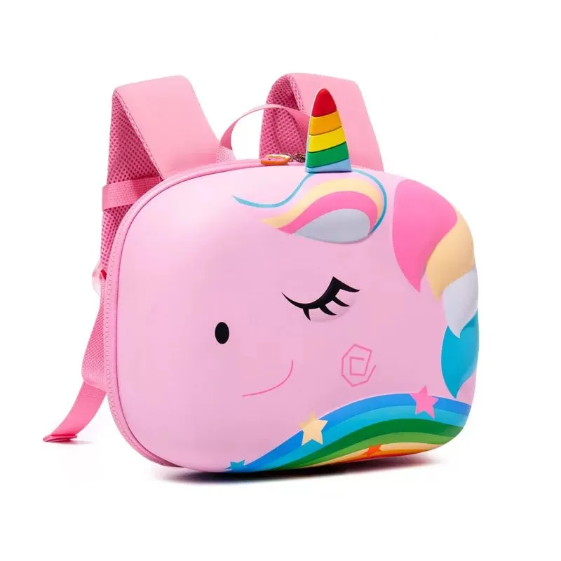 Flashy the Unicorn, 3d Light weighted Ergo Backpack for Toddlers & Kids with Leash