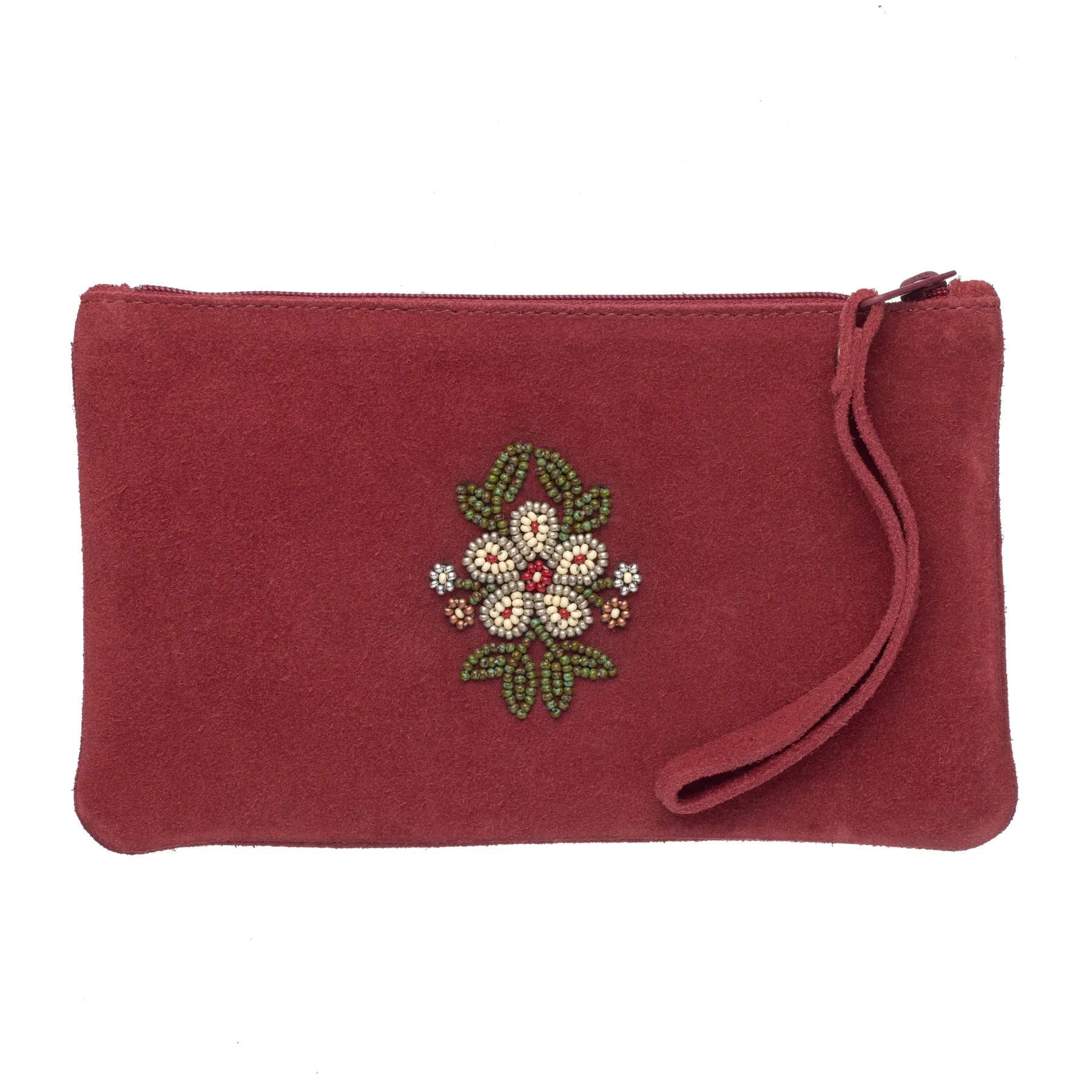 Floret Beaded Wristlet Bag