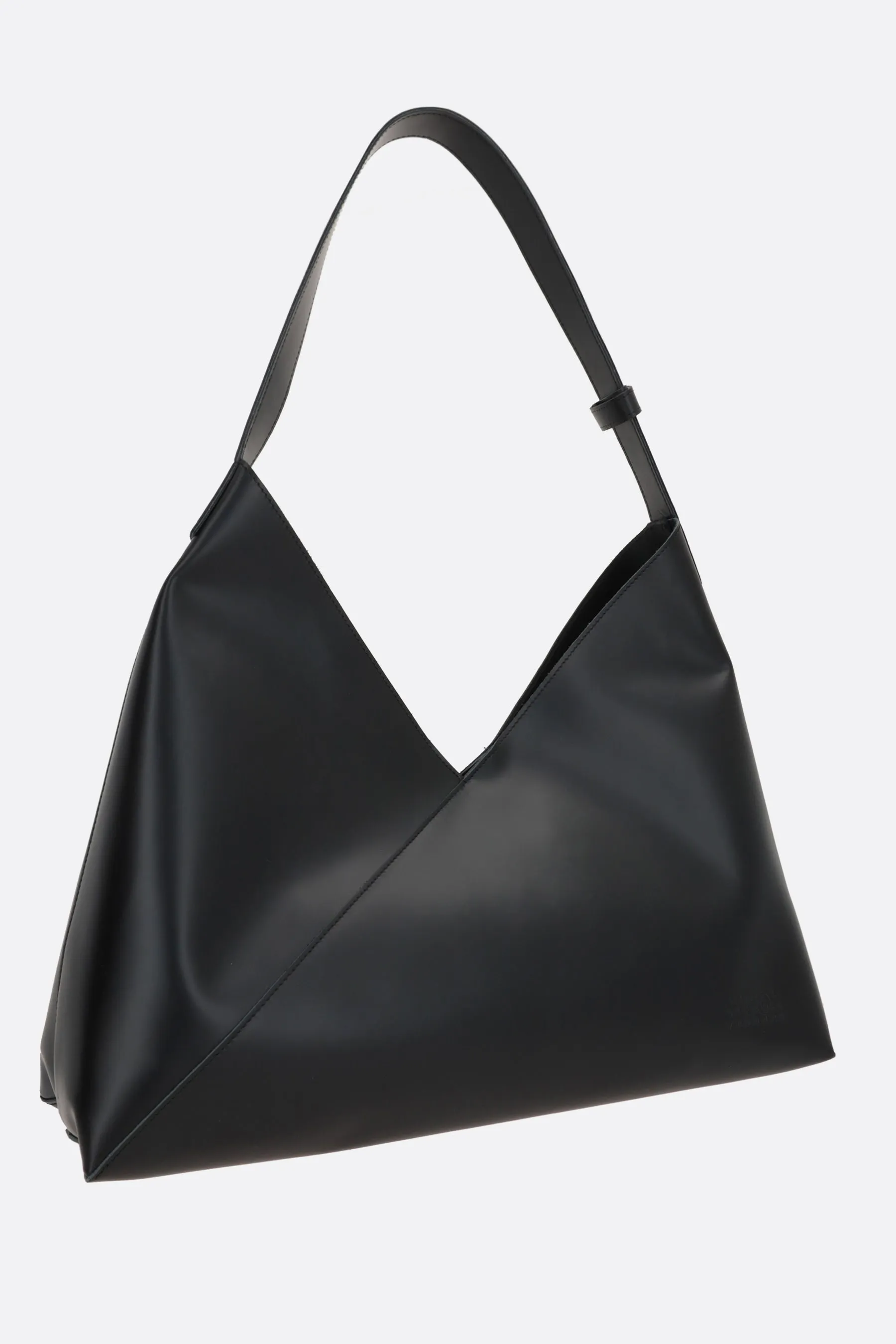 Fortune Cookie XL smooth leather shoulder bag