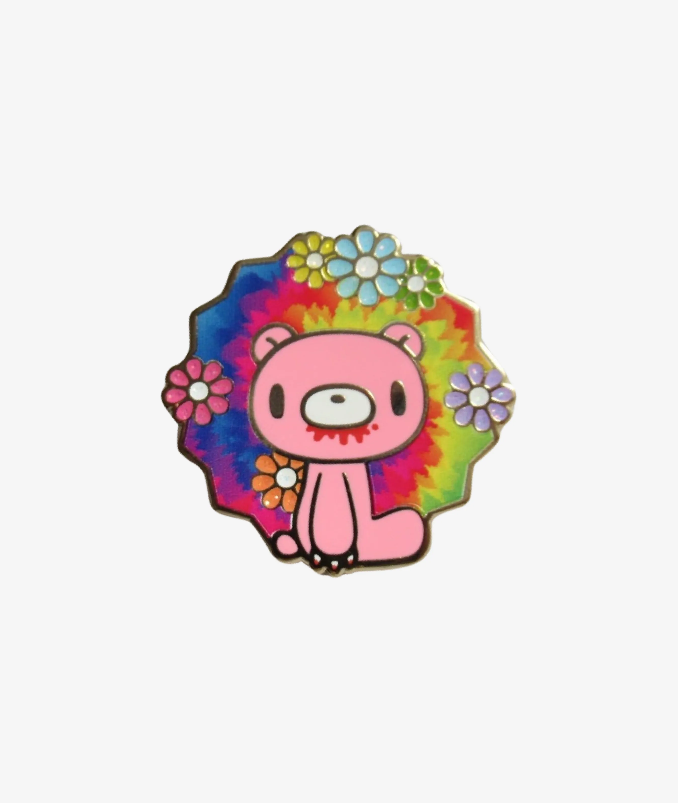 Gloomy Bear Tie-Dye Enamel Pin