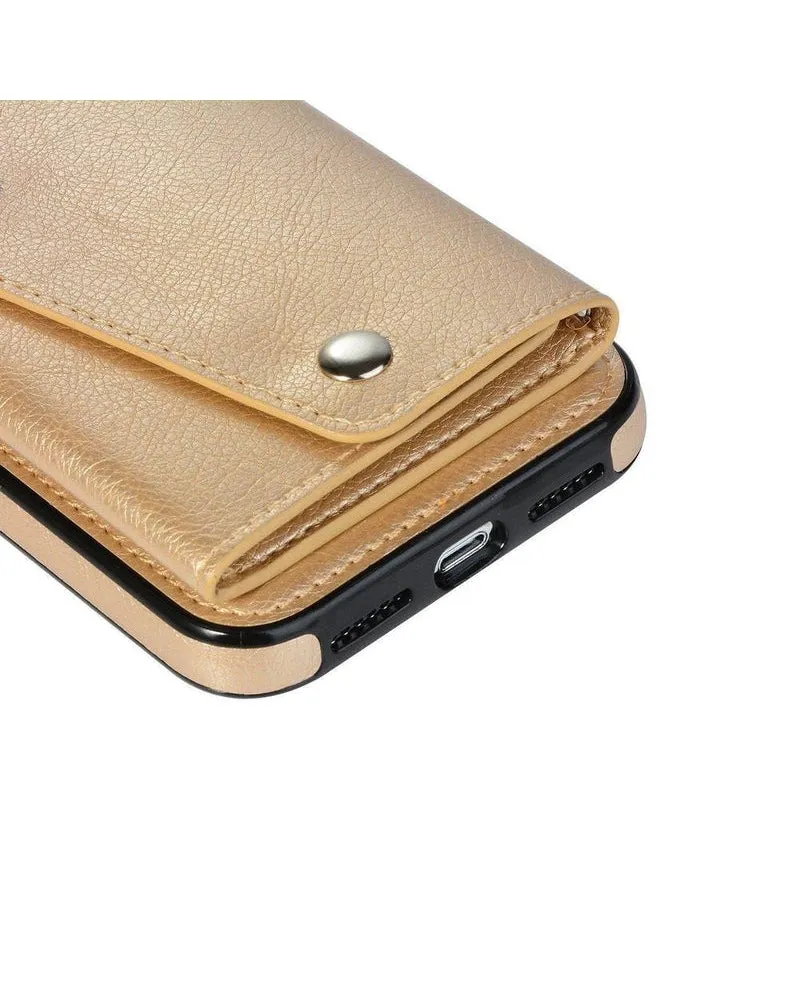 Gold Vegan Leather | Wallet Case