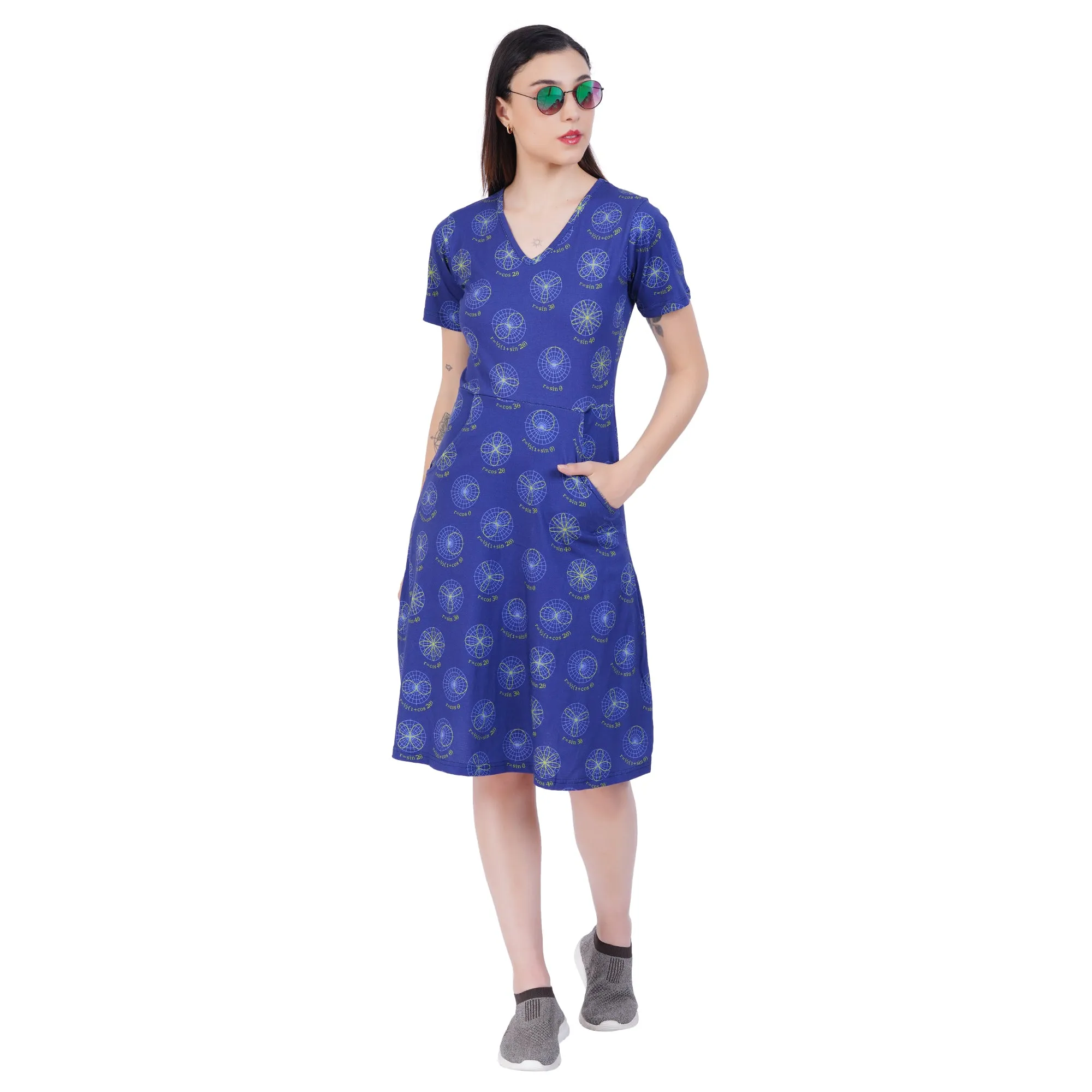 Graphs of Polar Equations A-Line Dress (With Waist Seam)