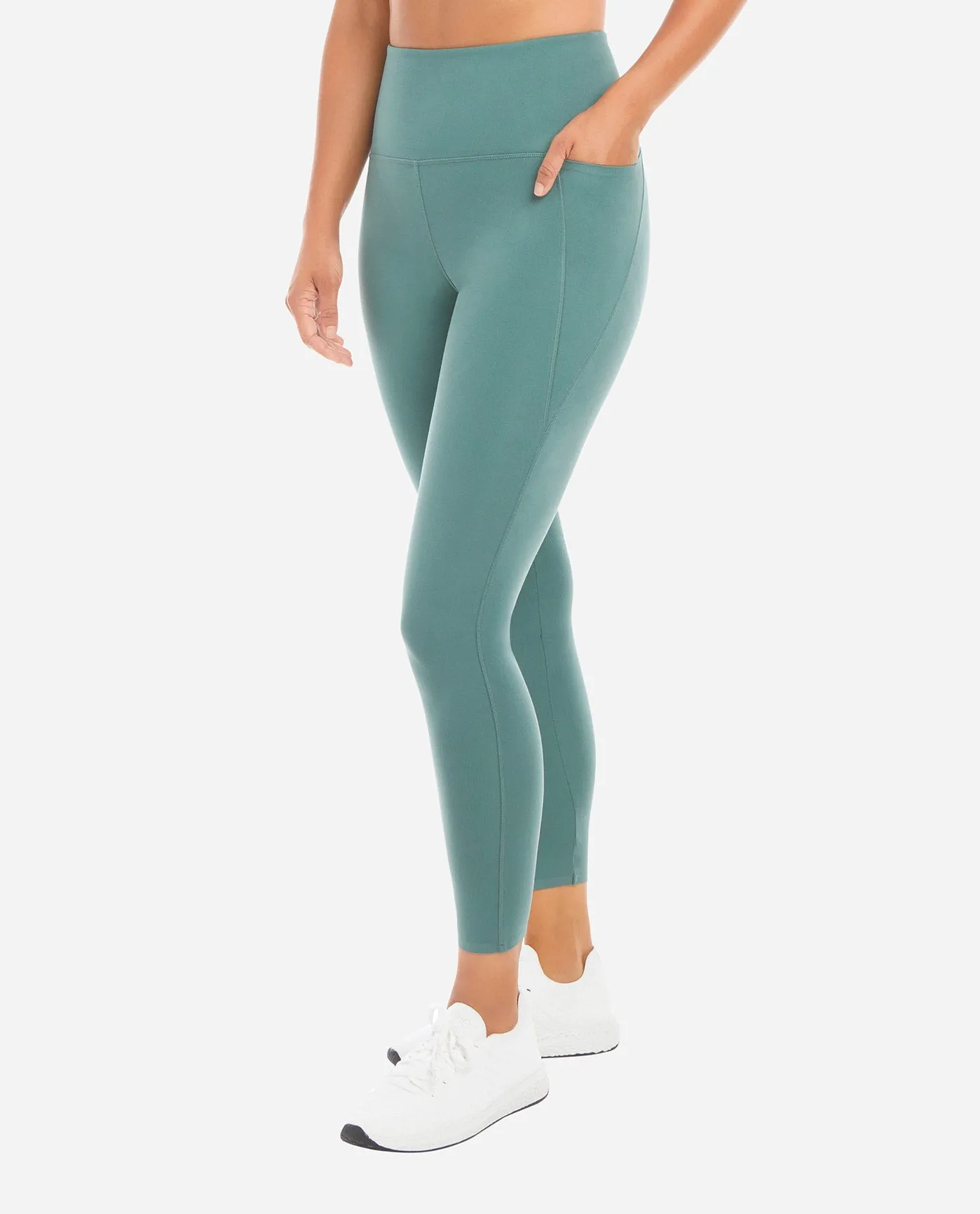 High Rise 7/8 Bonded Legging with Side Pockets