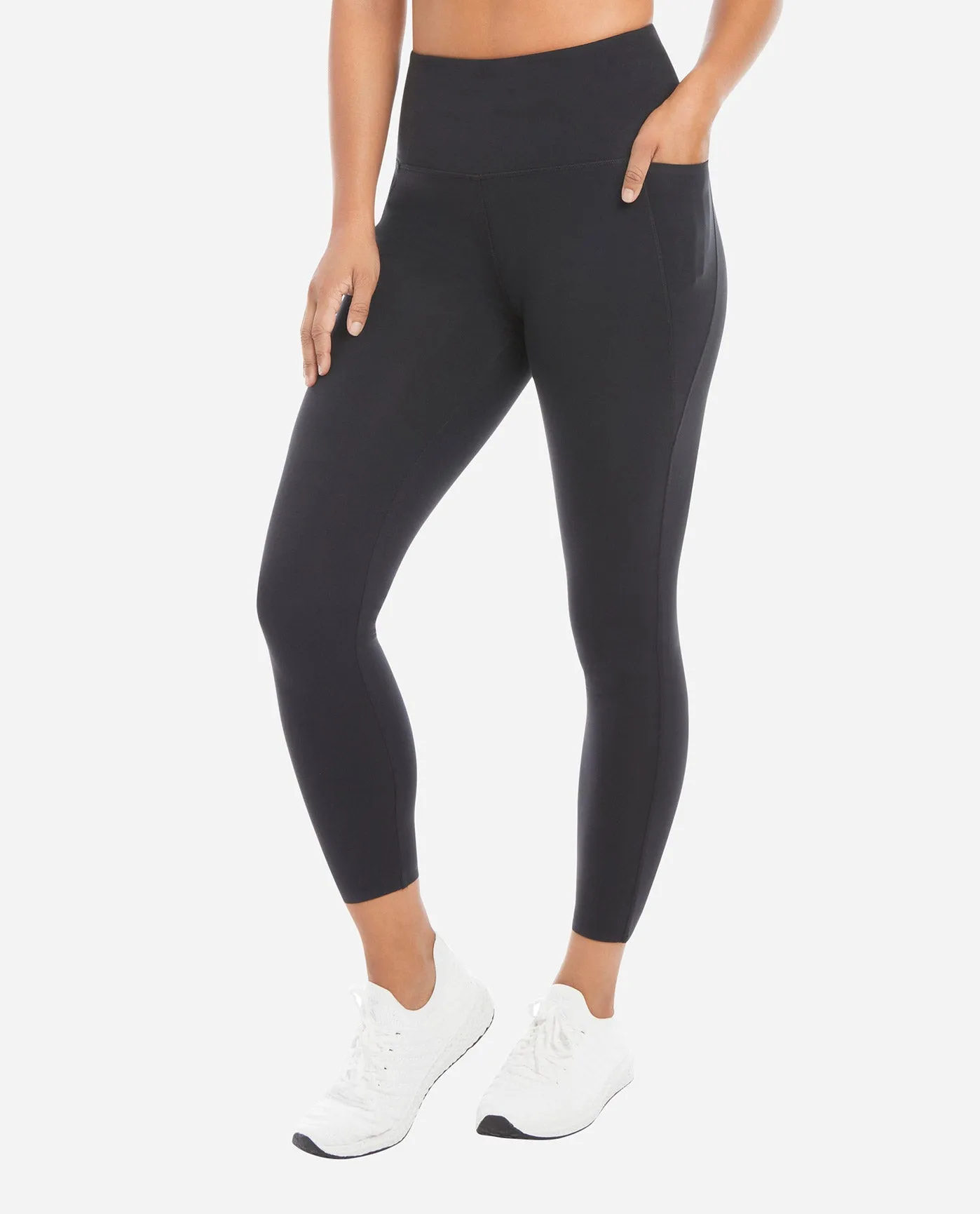 High Rise 7/8 Bonded Legging with Side Pockets