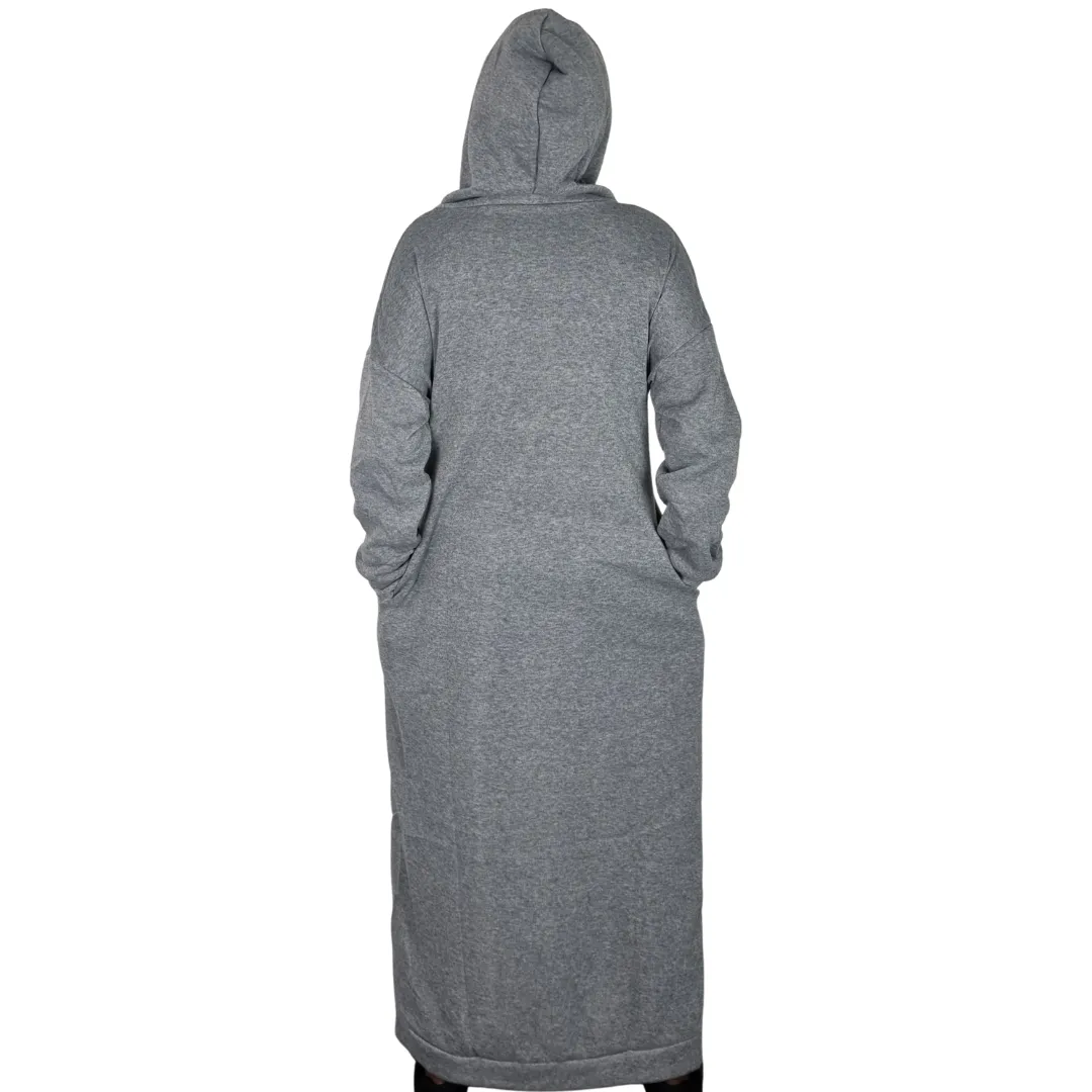 ISRAELITE Hooded Sweatshirt Dress with Pockets