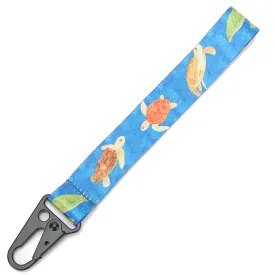 Lanyard Short Local Turtles Blue