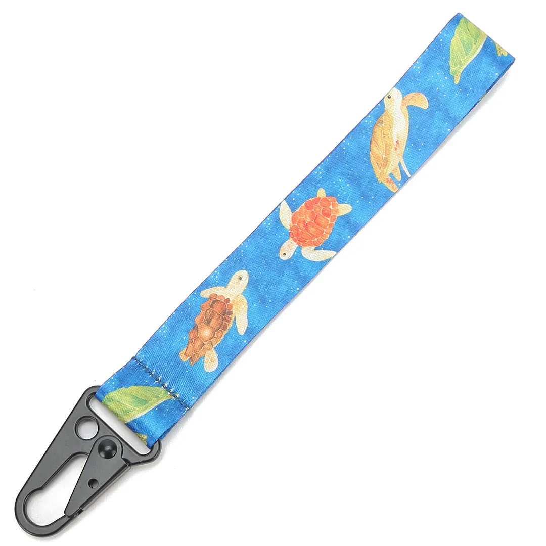 Lanyard Short Local Turtles Blue