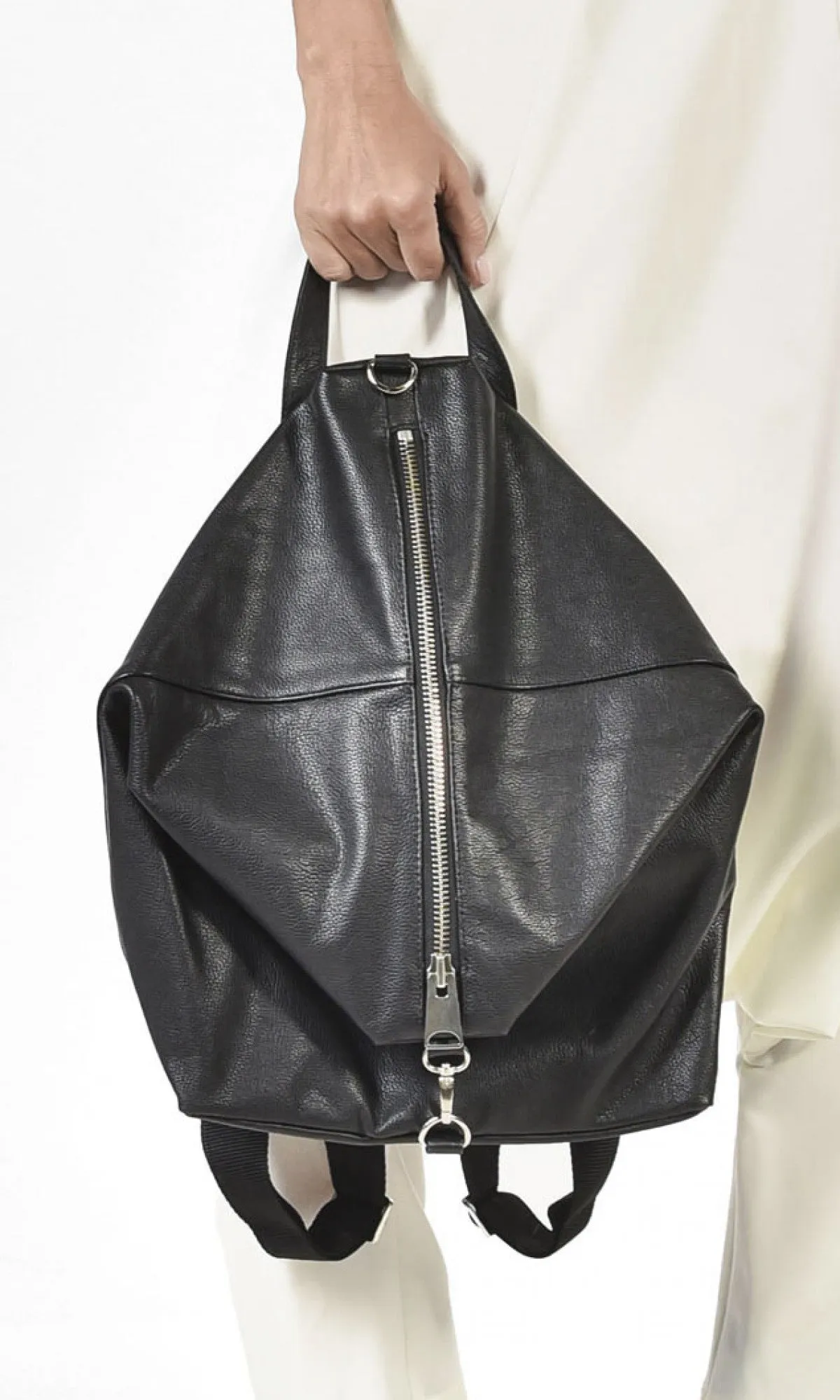 Leather Folding Backpack