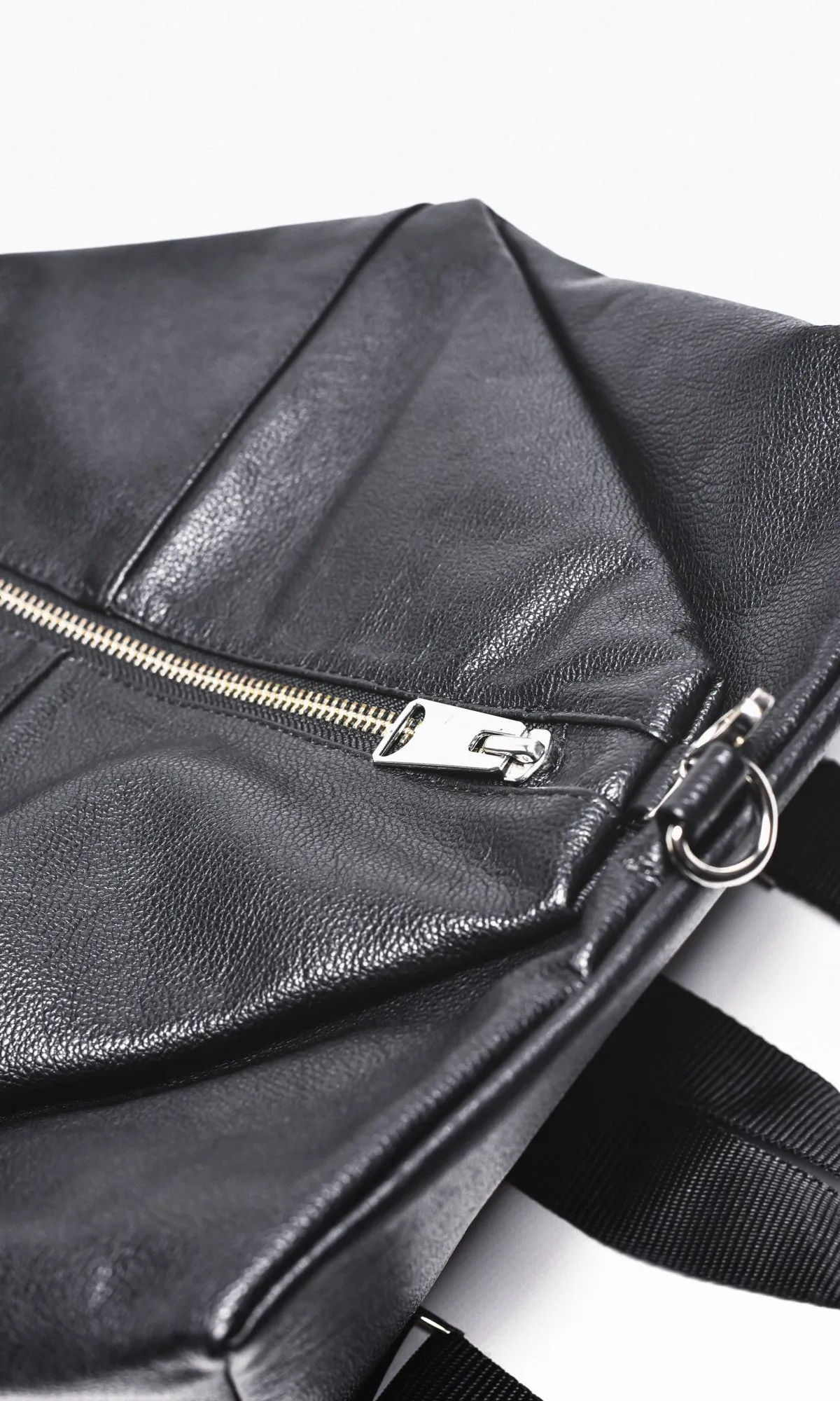 Leather Folding Backpack