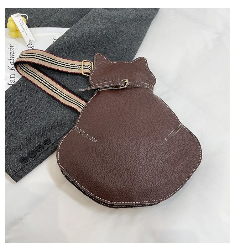 Leather Shoulder Cat Bags