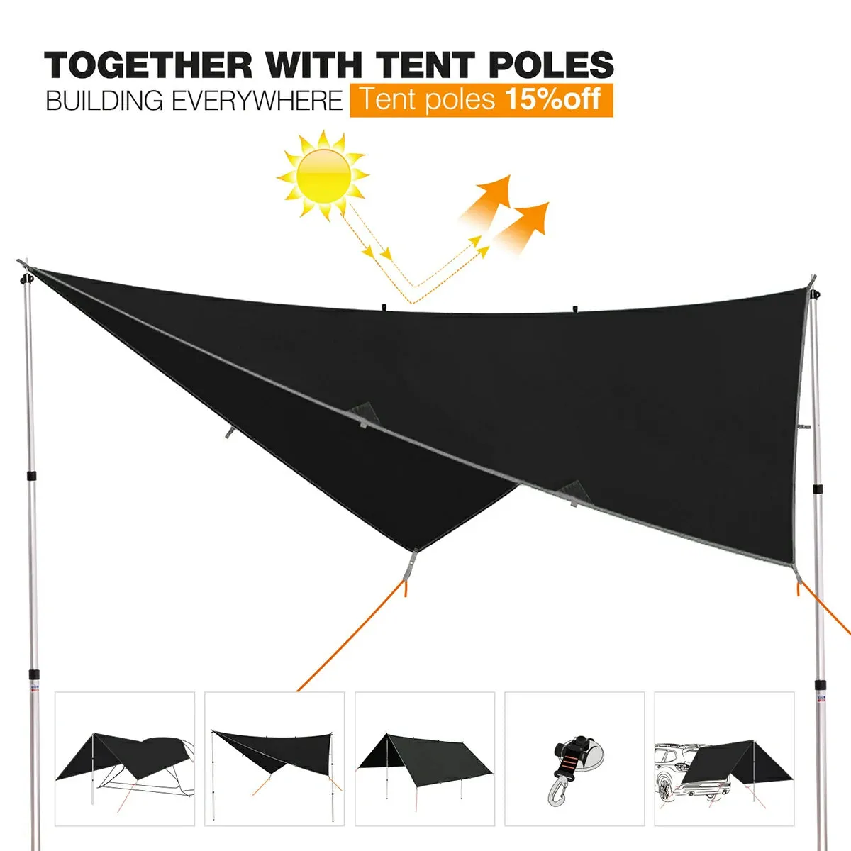 Lightweight Camping Tarp,Waterproof Tarp Shelter