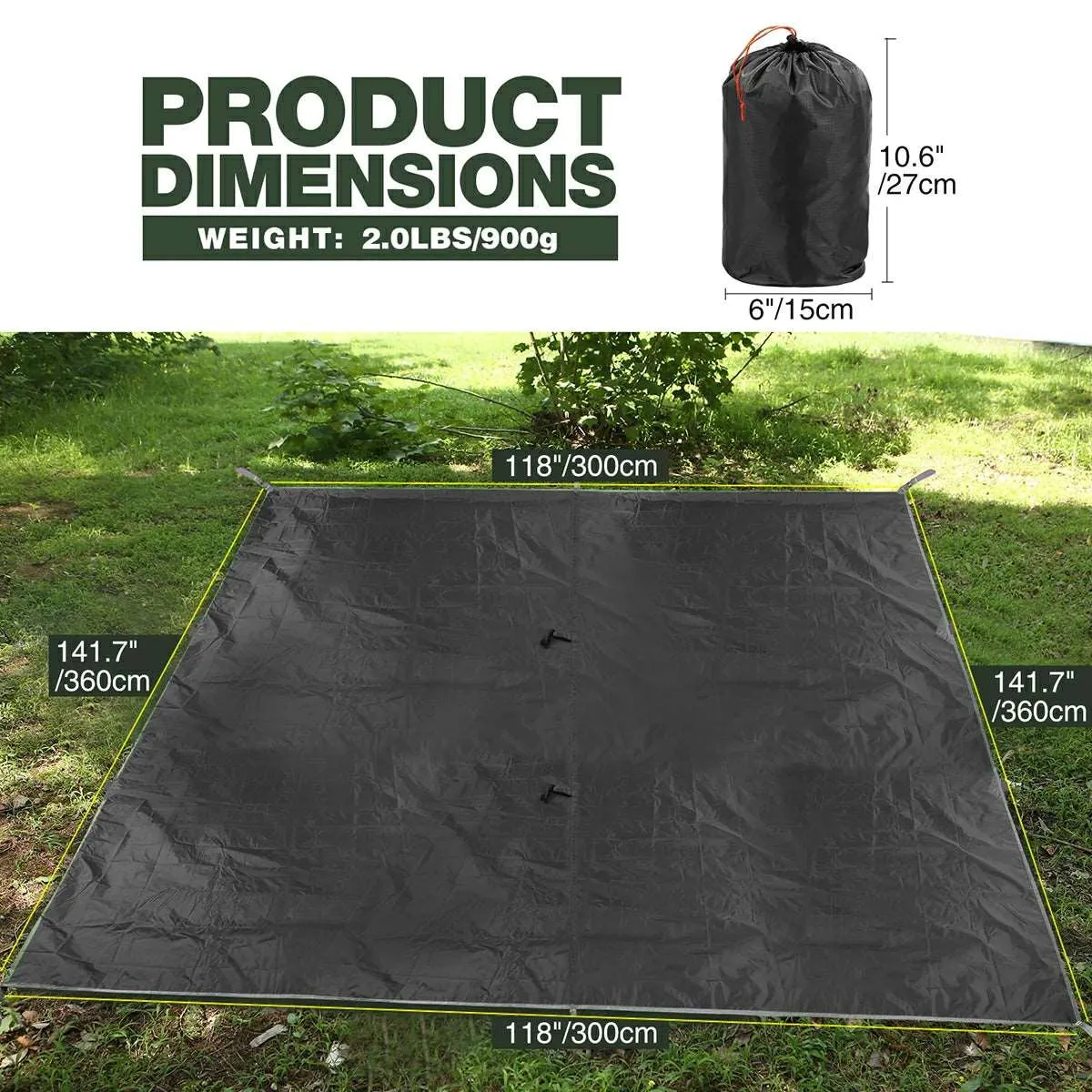 Lightweight Camping Tarp,Waterproof Tarp Shelter