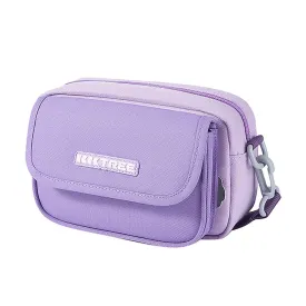 Lilac Canvas Material Casual Sling Bag for Kids