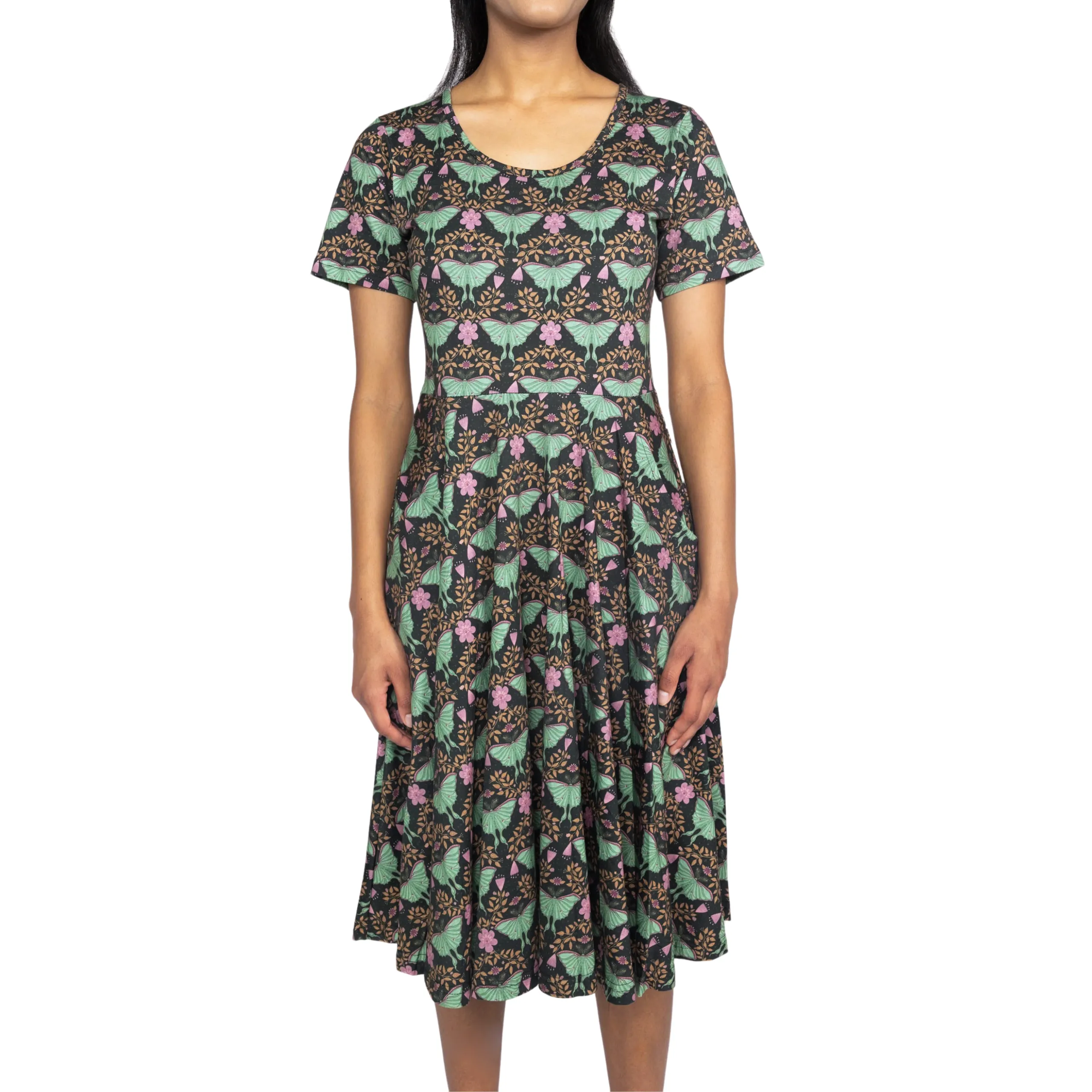 Luna Moth Twirl Dress