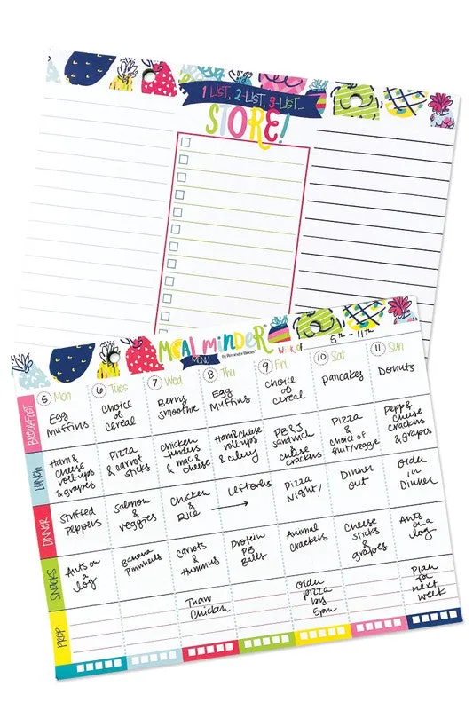 Meal Minder Menu Planner 52-Week wDry Erase Backer