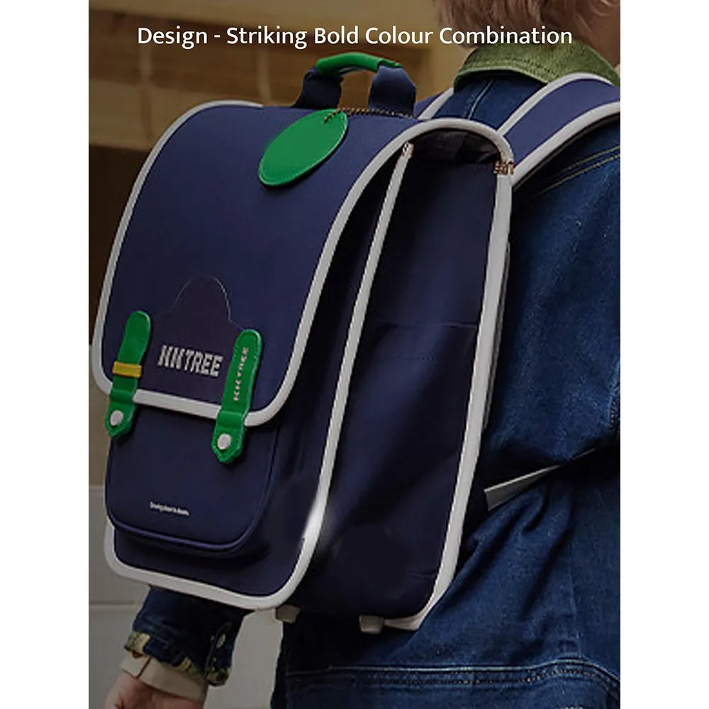 Midnight Blue Rectangle style Backpack for Kids, Medium