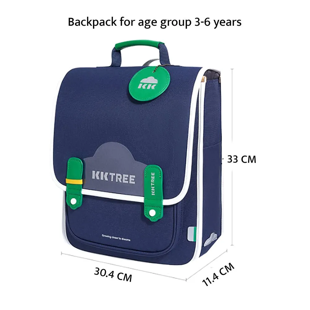 Midnight Blue Rectangle style Backpack for Kids, Medium