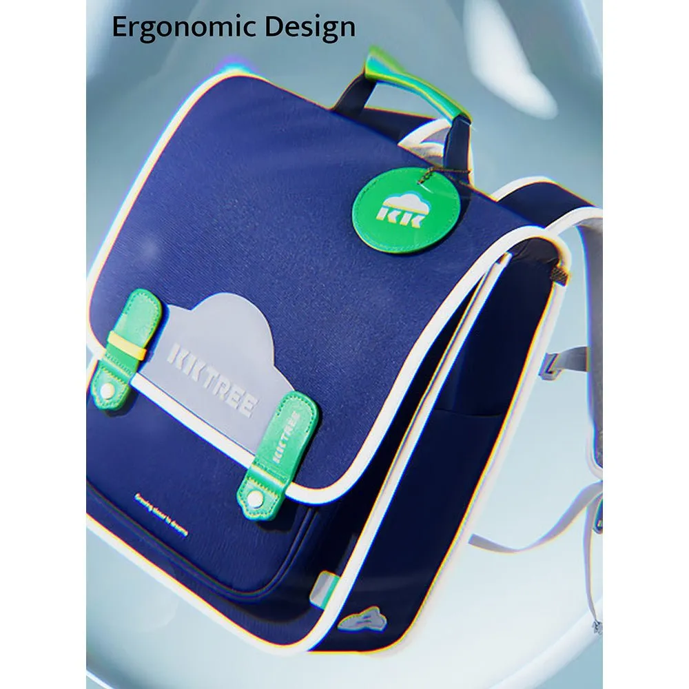 Midnight Blue Rectangle style Backpack for Kids, Medium