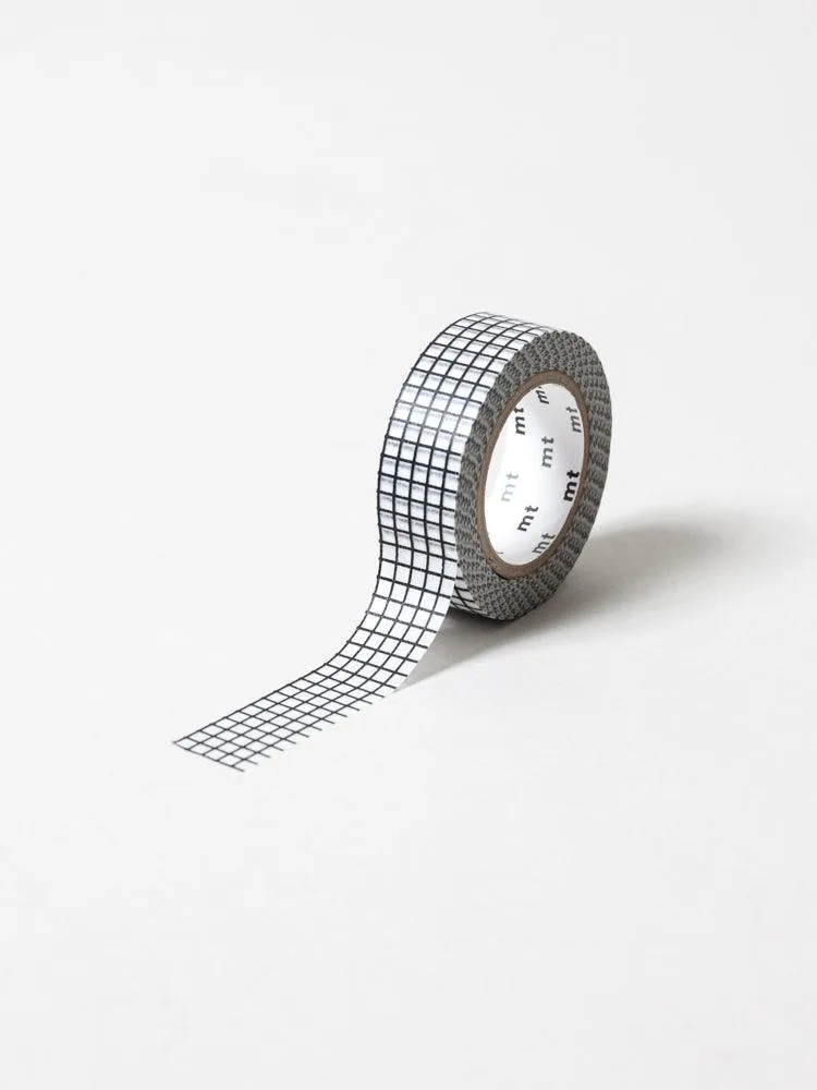 MT Washi Tape - Grid, Black