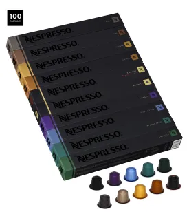 Nespresso OriginalLine Espresso, Variety Pack, 100 Capsules - "NOT Compatible with Vertuoline machines"