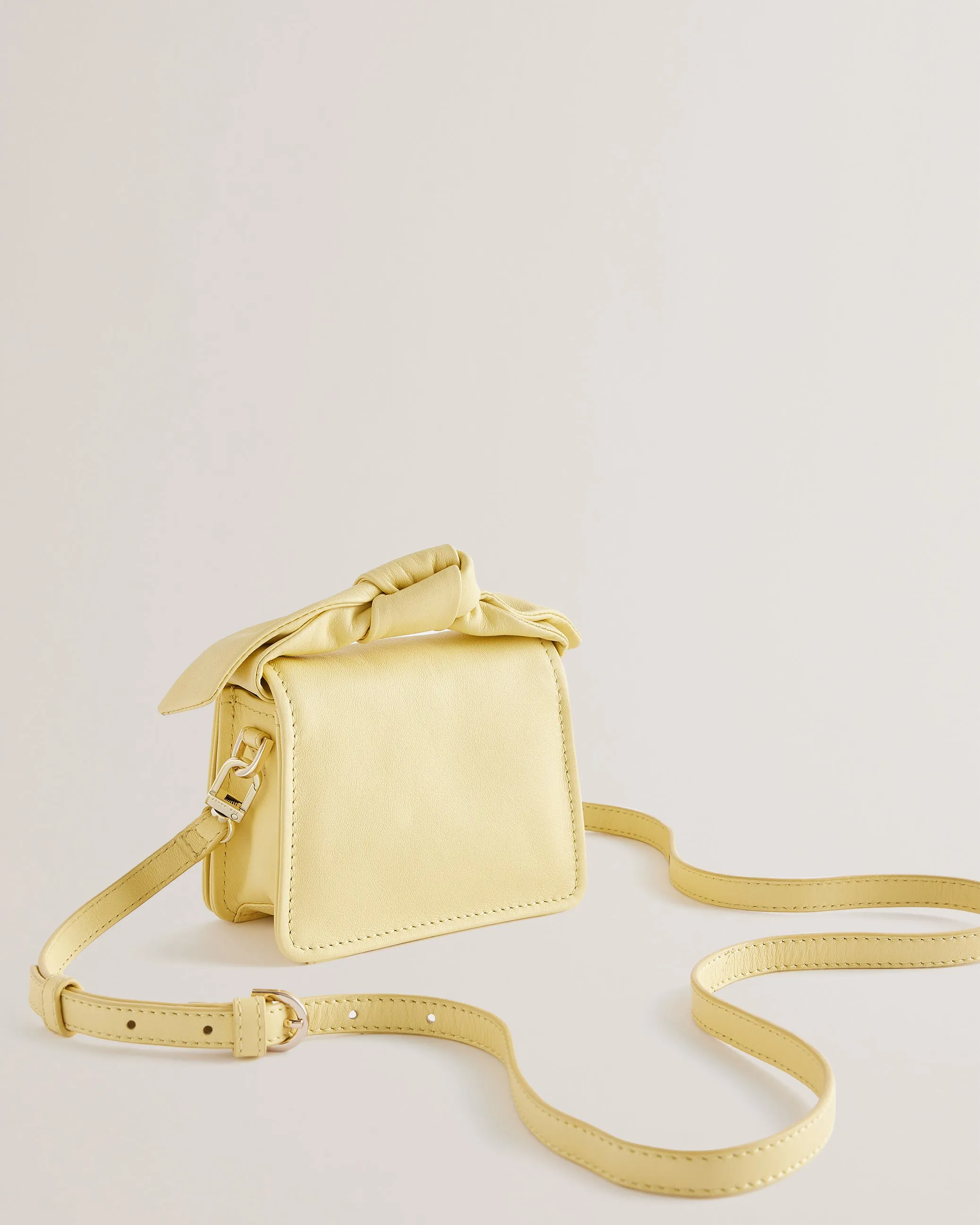 Nialinn Soft Knot Mini Bow Bag Lt-Yellow