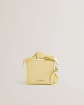 Nialinn Soft Knot Mini Bow Bag Lt-Yellow