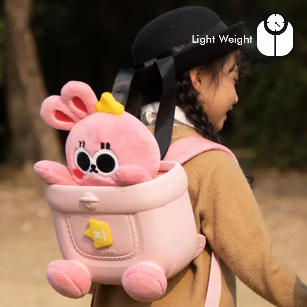 Pink Bunny SoftToy Backpack for Toddlers & Kids