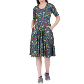 Pollinator Elbow Sleeves Twirl Dress