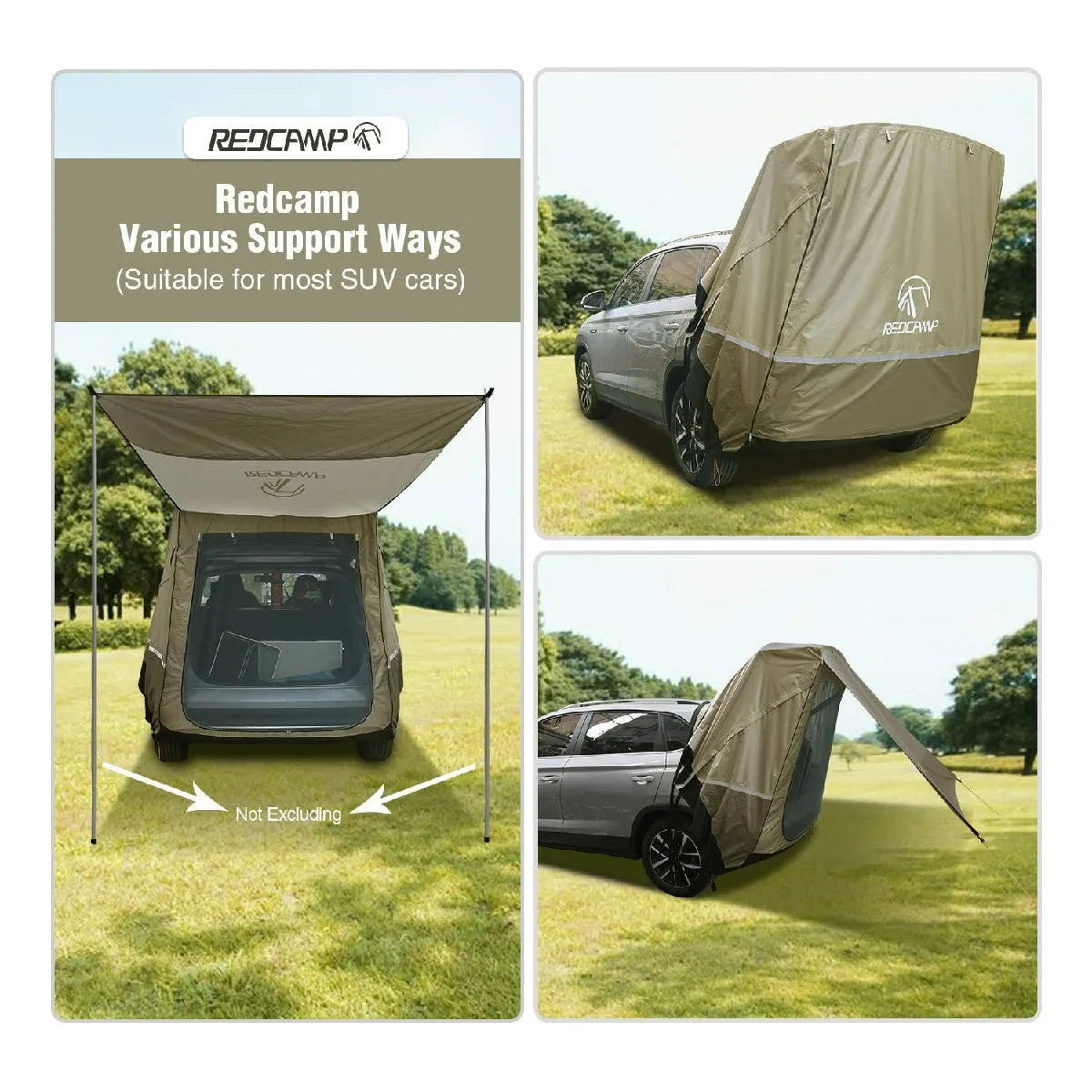 REDCAMP Waterproof Canopy Camper Trailer Sun Shelter