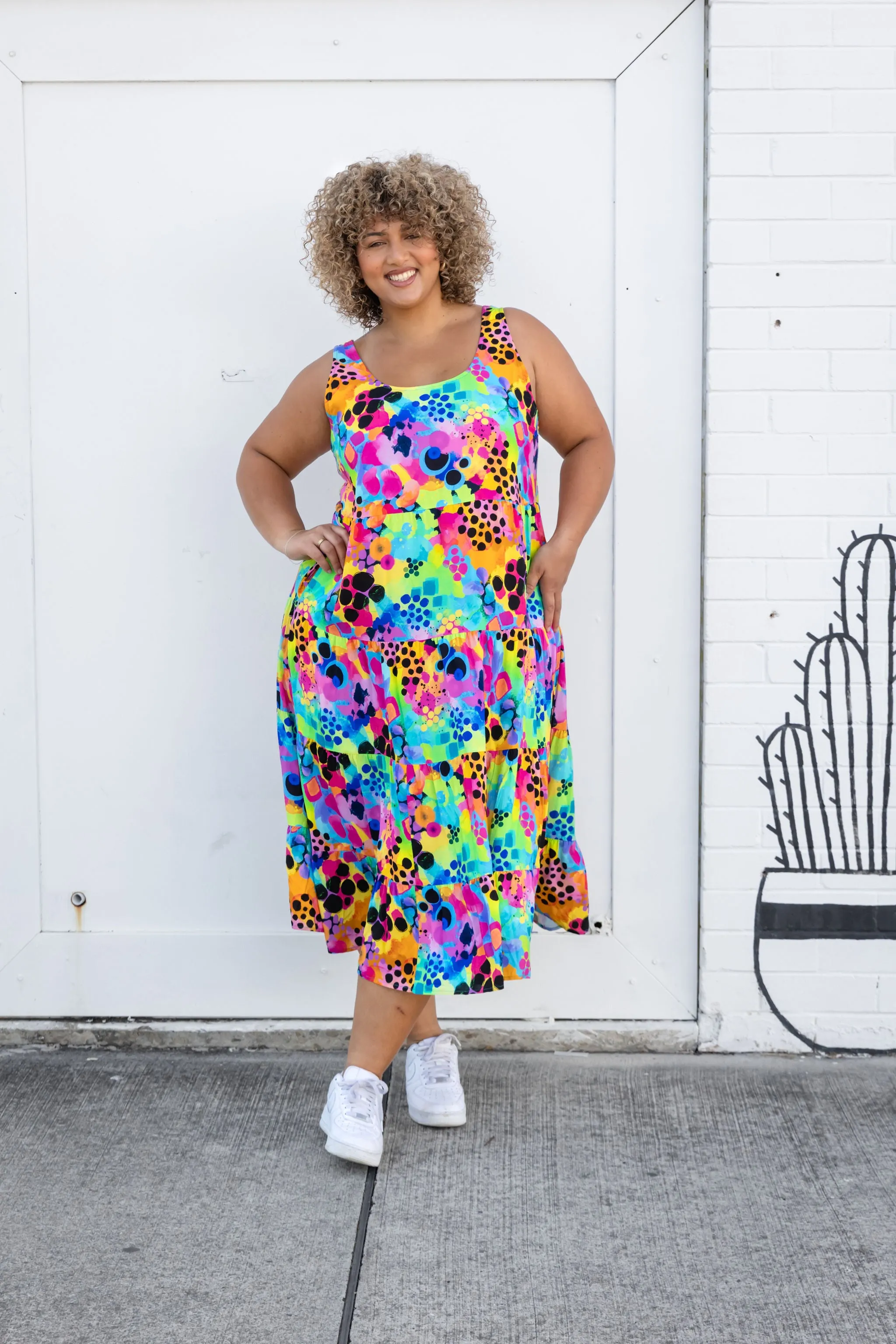 Ronnie Maxi Dress in Messy Mind by Kasey Rainbow