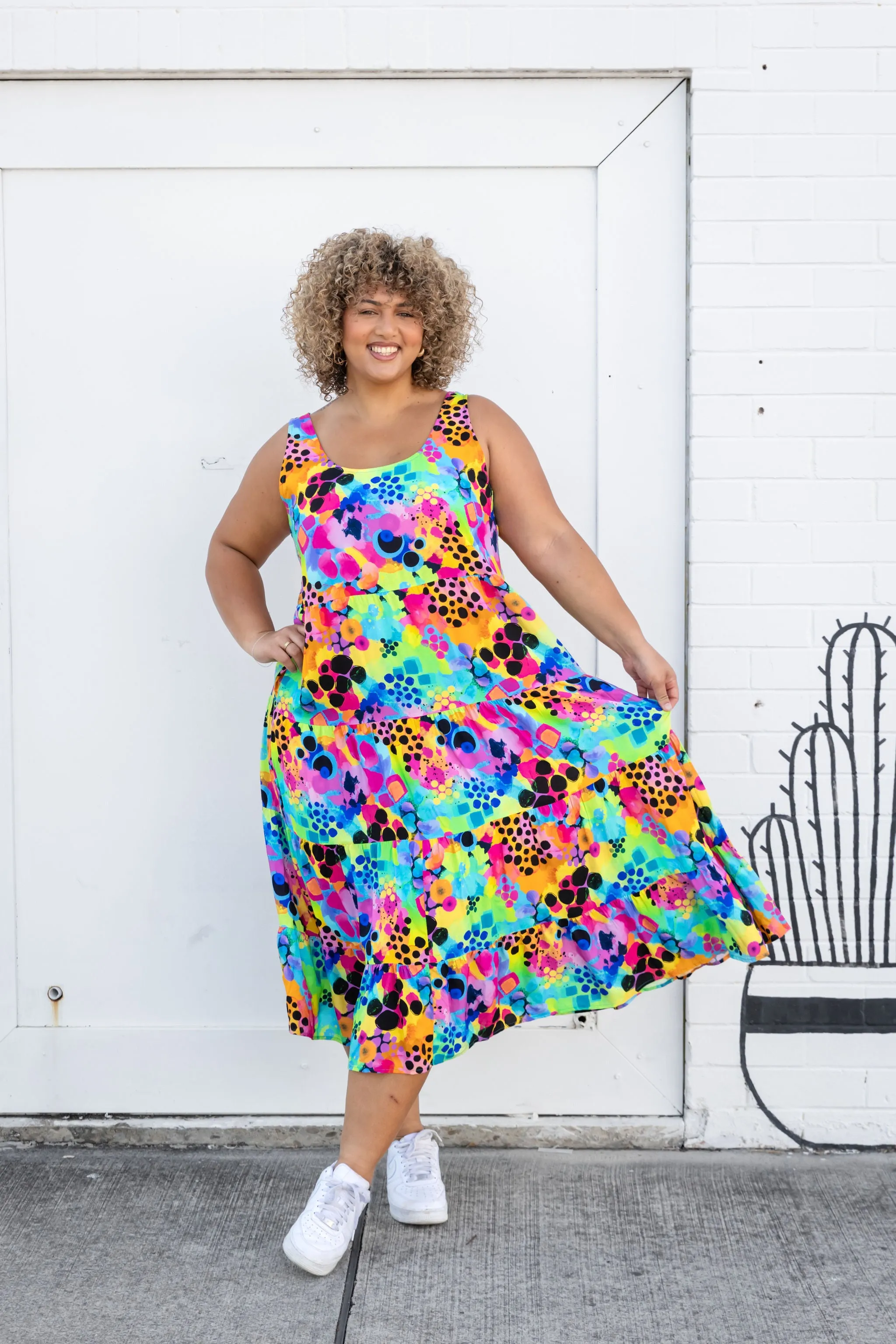 Ronnie Maxi Dress in Messy Mind by Kasey Rainbow