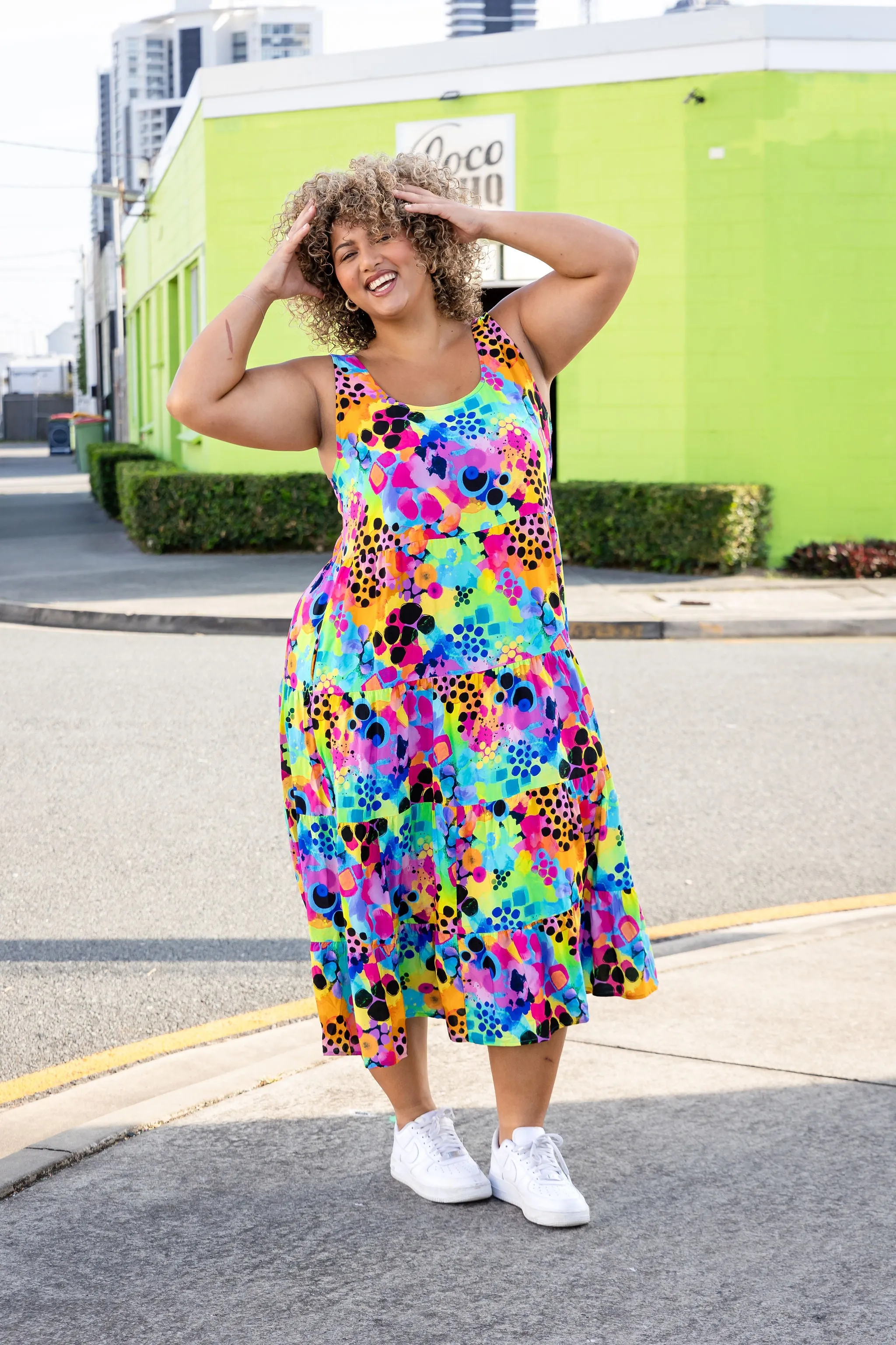 Ronnie Maxi Dress in Messy Mind by Kasey Rainbow