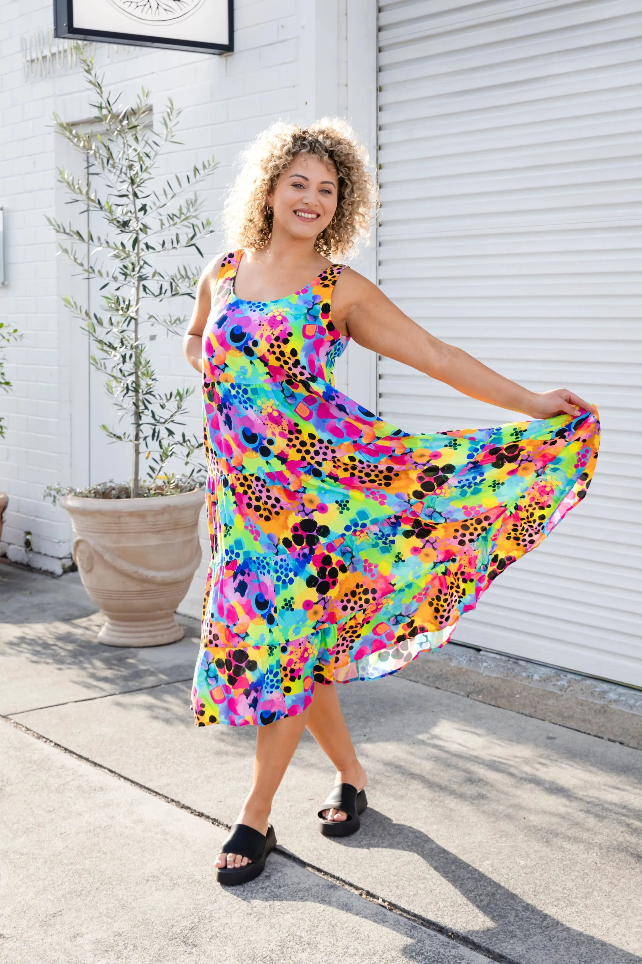 Ronnie Maxi Dress in Messy Mind by Kasey Rainbow