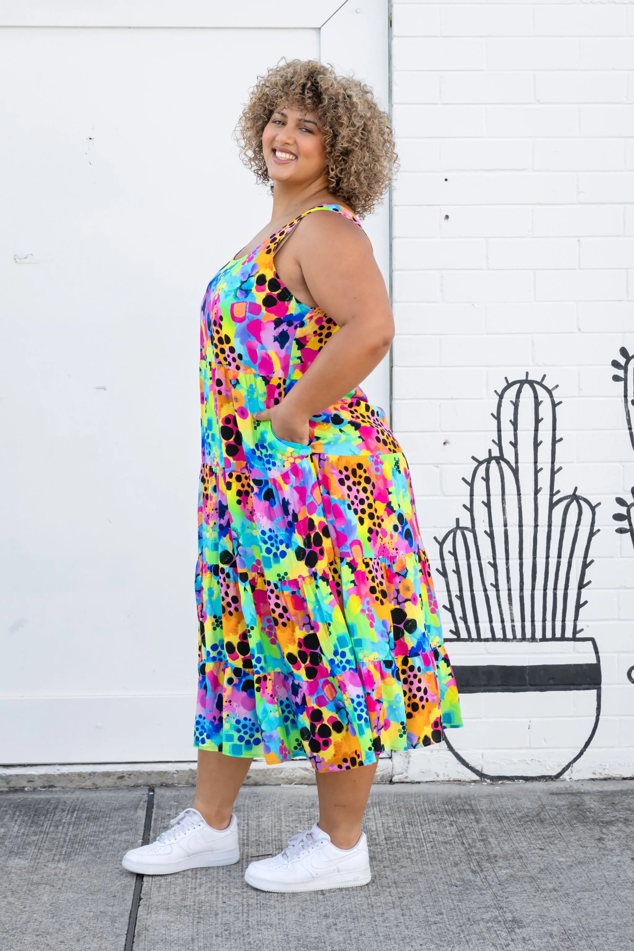 Ronnie Maxi Dress in Messy Mind by Kasey Rainbow