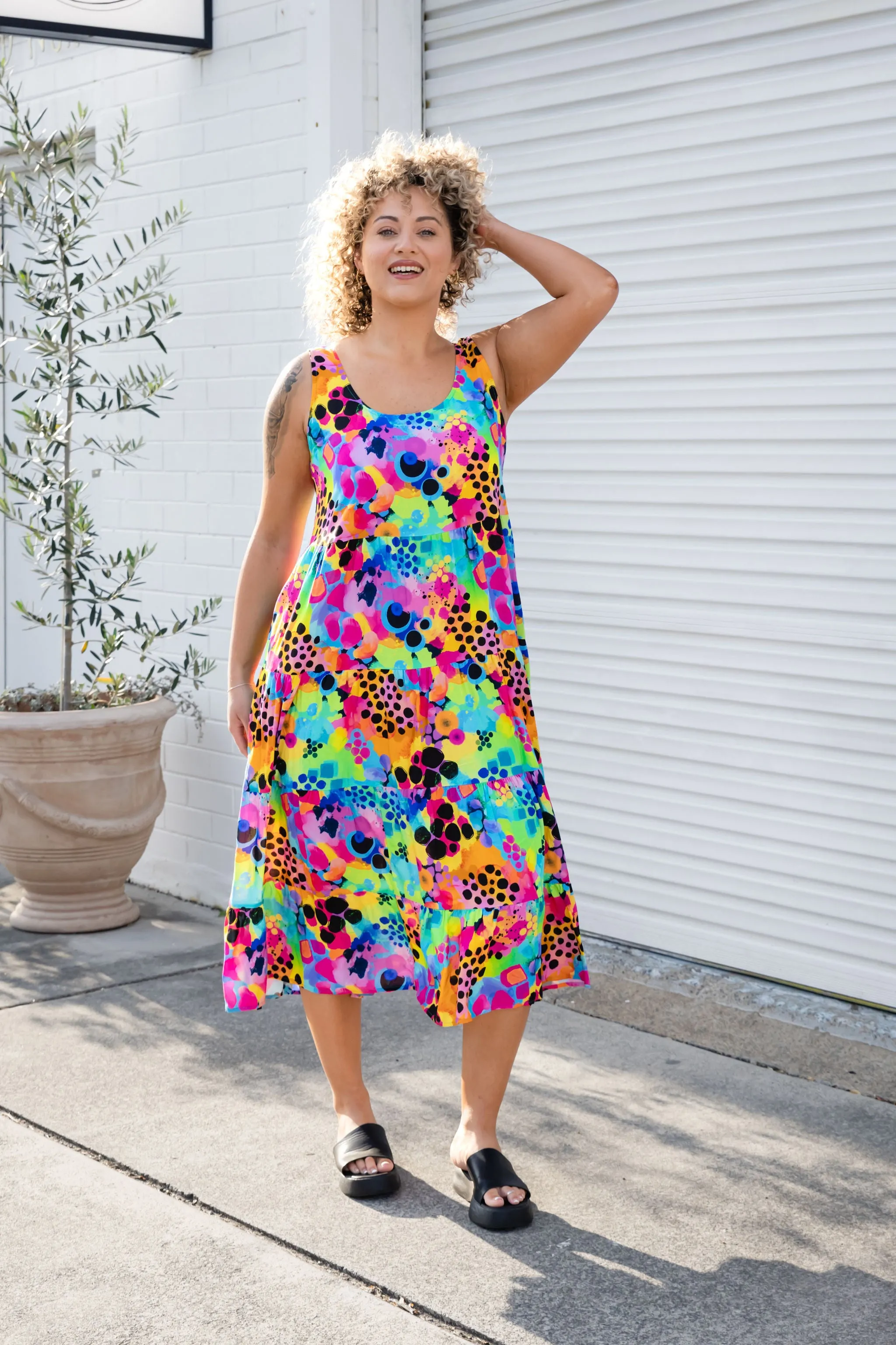 Ronnie Maxi Dress in Messy Mind by Kasey Rainbow