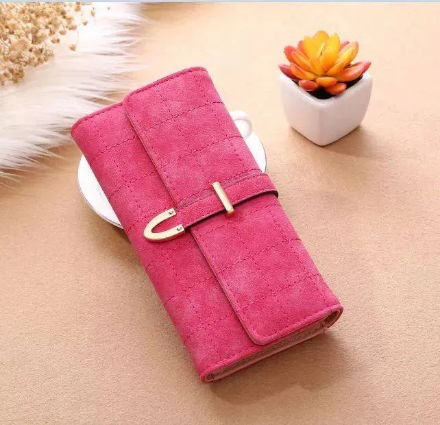 Ryleshi Long Plaid PU Leather Women Wallet