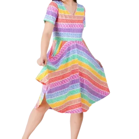 STEAM Rainbow Twirl Dress