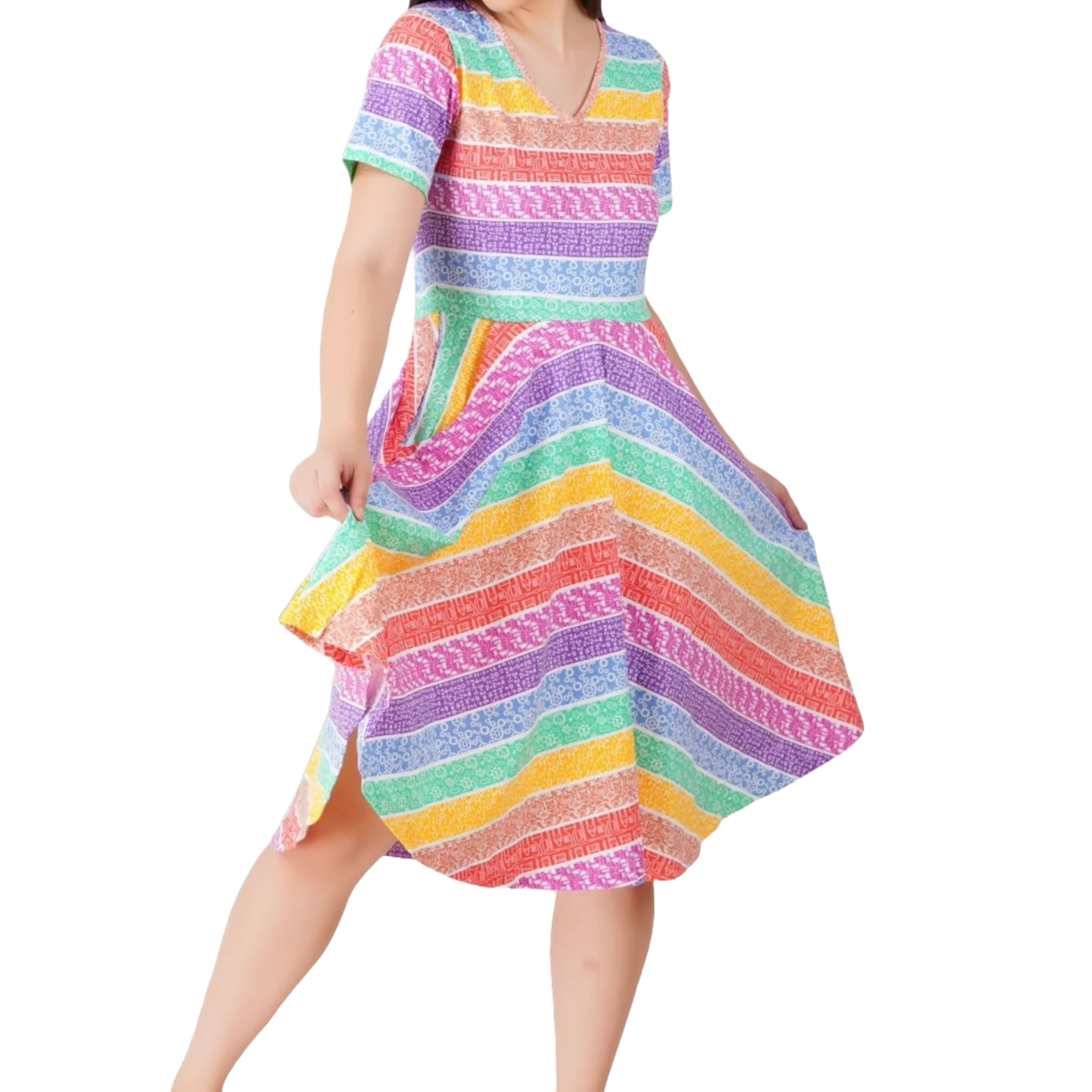 STEAM Rainbow Twirl Dress