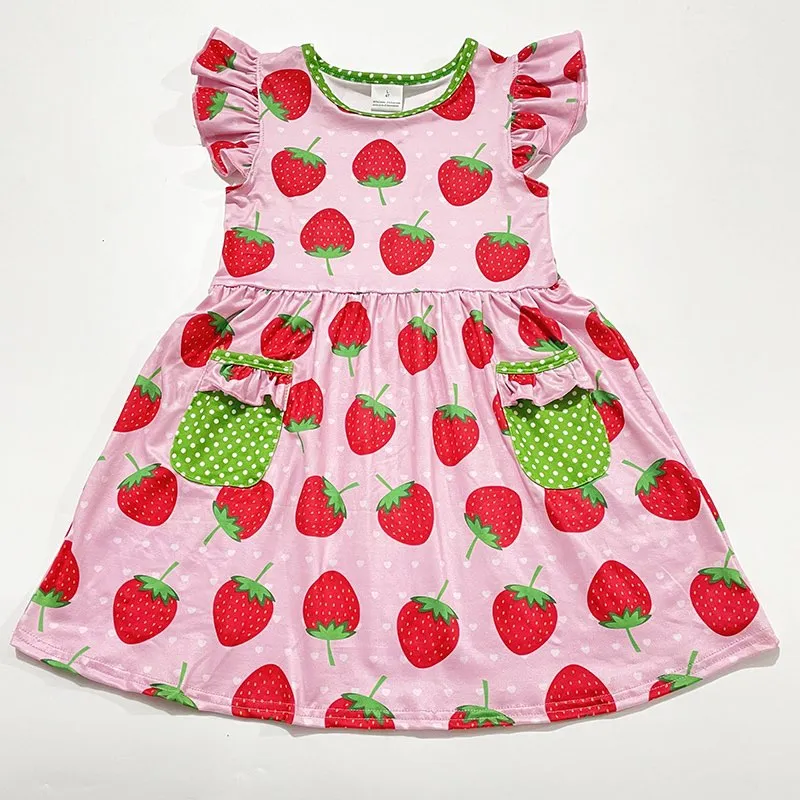 STRAWBERRY DRESS WITH POCKETS