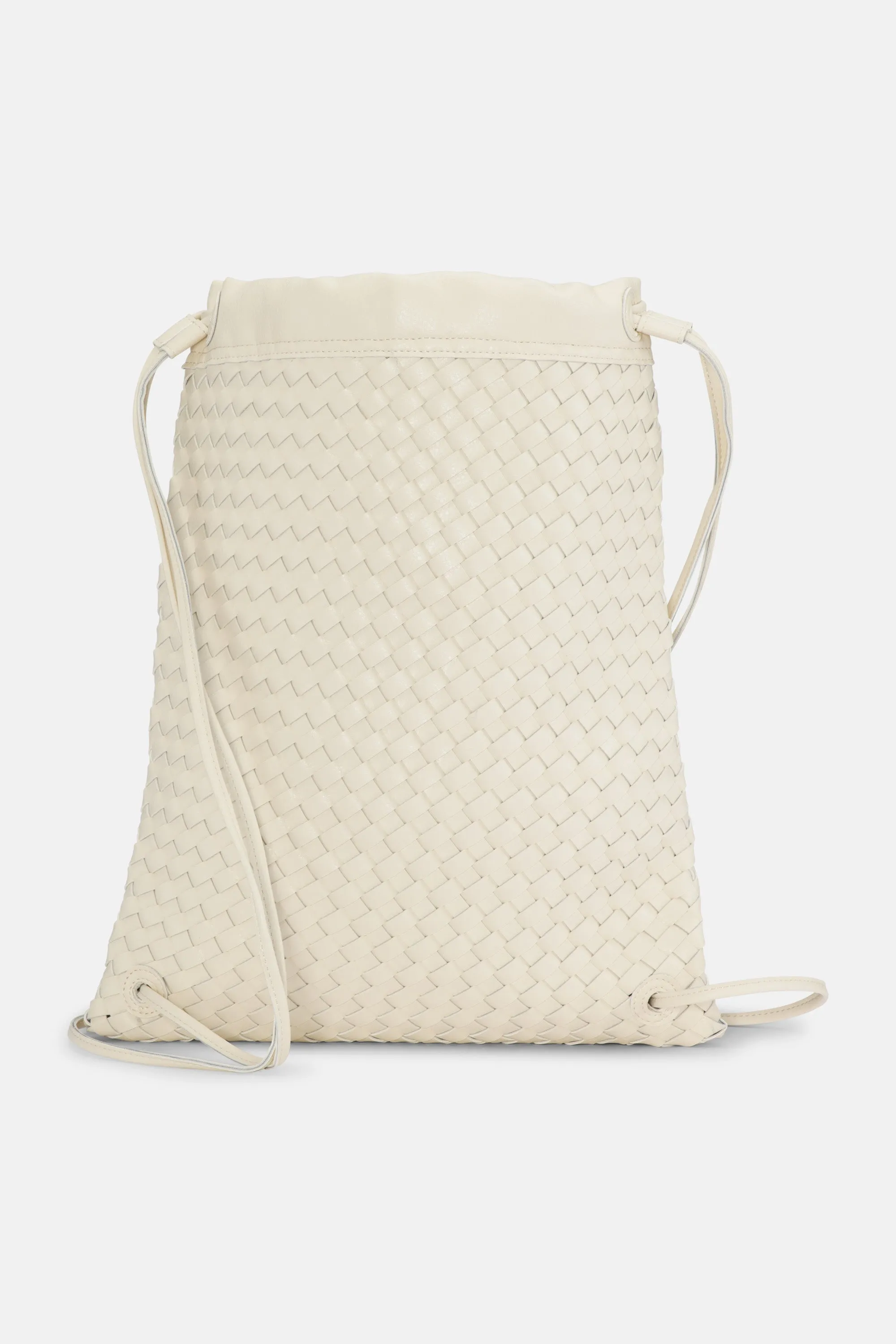 String Backpack - Egg White Silver