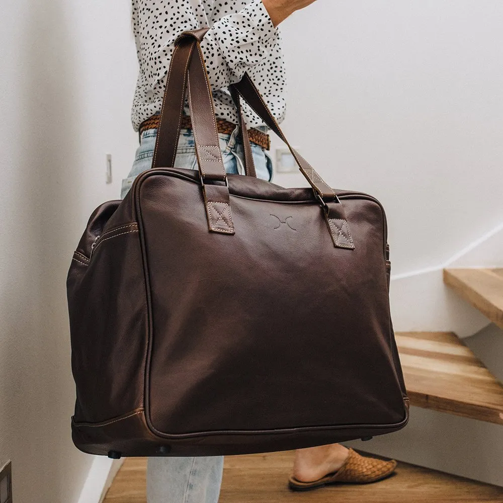 Thandana Leather Large Weekender Bag