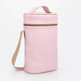 Thandana Leather Wine Cooler Double Carry Bag | Blush