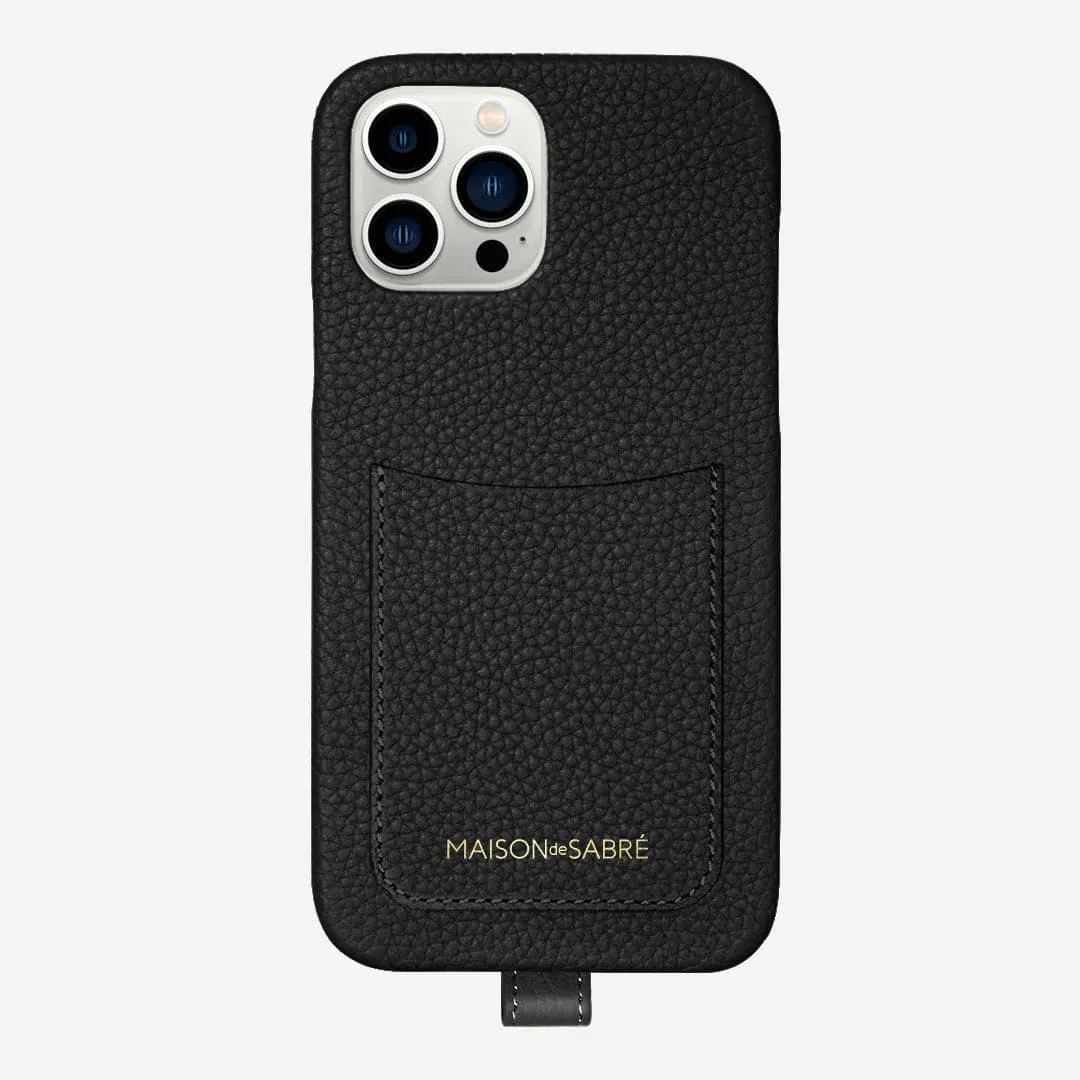 The Sling Phone Case iPhone 13 Pro Max - Black Caviar