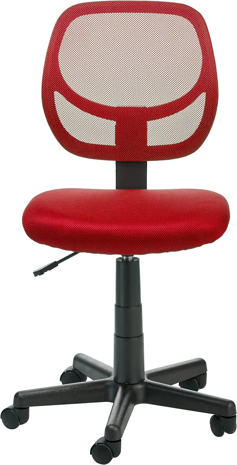 Upholstered Task and Computer Office Chair with Mesh Back