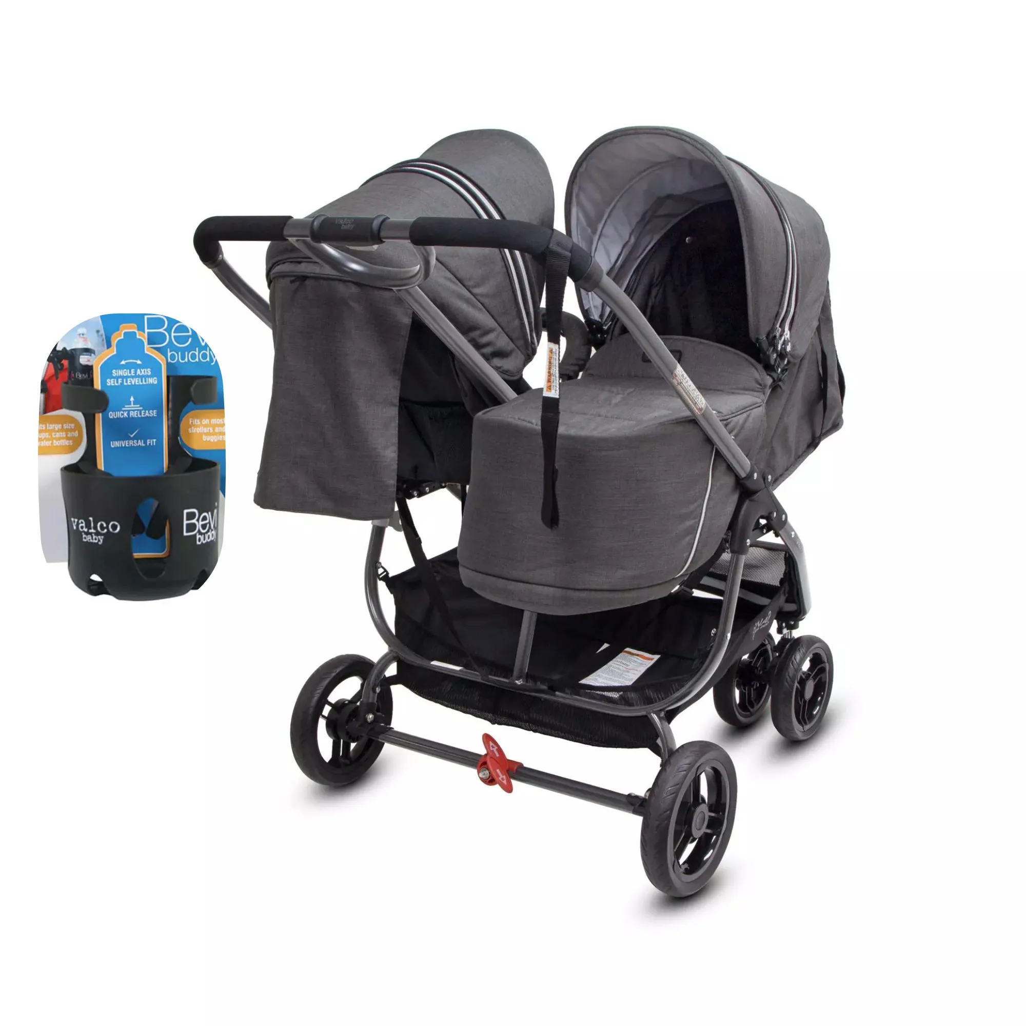 Valcobaby Snap Ultra Duo Charcoal ( Free Cup Holder Limited time Offer)