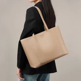 Women Casual Soft Cowhide Leather Tote Shoulder Bag